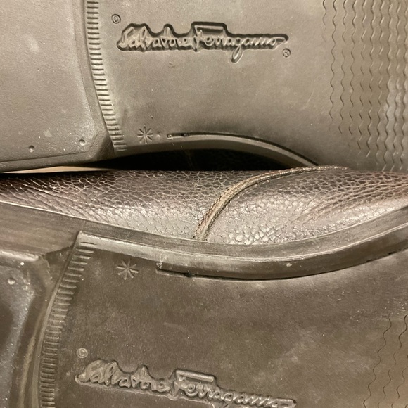 Ferragamo Studio Oxford Cap Toe, Brown, Lace-up Leather, Size 12 D. Excellent! - Picture 15 of 16